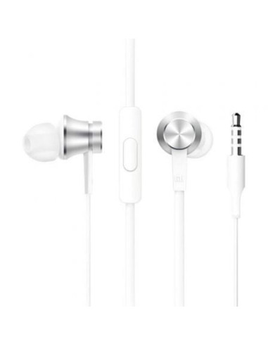 Auriculares intrauditivos xiaomi mi in ear basic/ con micrófono/ jack 3.5/ plateados