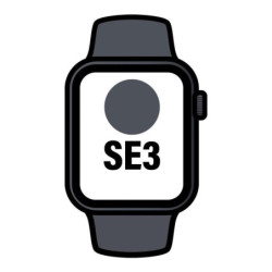 Apple watch se3/ gps/ cellular/ 40mm/ caja de aluminio medianoche/ correa deportiva medianoche s/m