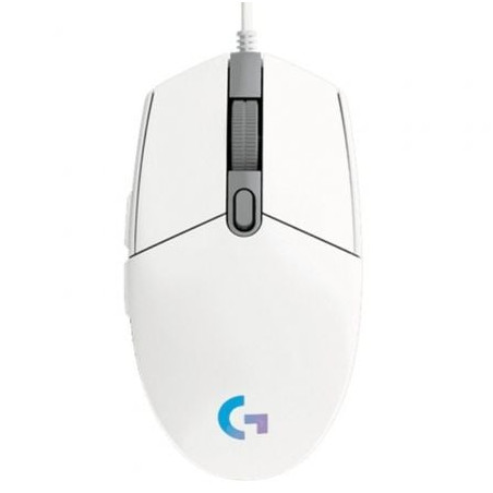 Ratón gaming logitech g102 lightsync/ hasta 8000 dpi/ blanco