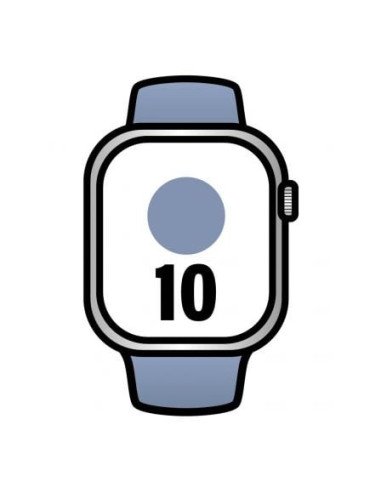 Apple watch series 10/ gps/ 42mm/ caja de aluminio / correa deportiva azul denim s/m