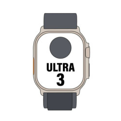 Apple watch ultra 3/ gps/ cellular/ 49mm/ caja titanio negro/ correa loop alpine negra l