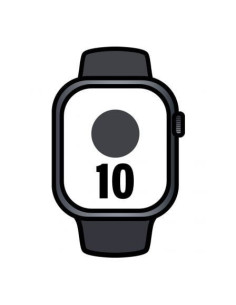 Apple watch series 10/ gps/ 46mm/ caja de aluminio negro...