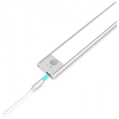 Barra de luz magnética con sensor de movimiento muvit io miocab003/ 3 modos de luz/ con batería/ blanca