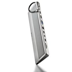 Docking USB Tipo-C NGS WonderDock 12 Pro/ 3xUSB/ 2xHDMI 4K/ 1xVGA/ 1xRJ45/ 1xLector de Tarjetas/ 1xJack 3.5/ 1xUSB Tipo-C PD/ Gr
