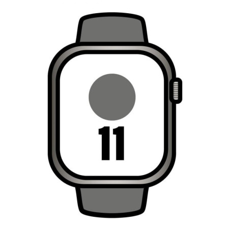 Apple watch series 11/ gps/ cellular/ 46mm/ titanio natural/ correa deportiva gris piedra s/m