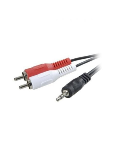 Cable estéreo 3go ca101/ jack 3.5 macho - 2x rca macho/ 2m