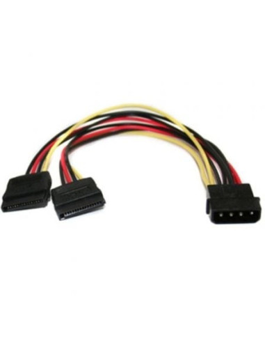 Adaptador alimentación molex a sata 3go cpsatay/ molex macho - 2x sata hembra