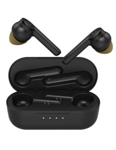 Auriculares bluetooth hiditec vesta 90's limited edition con estuche de carga/ autonomía 8h/ negros