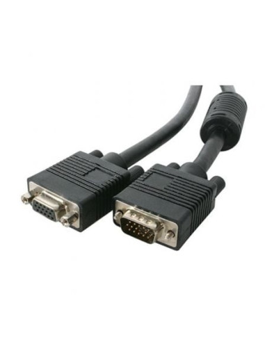 Cable svga 3go cvga10mf/ vga macho - vga hembra/ 10m/ negro