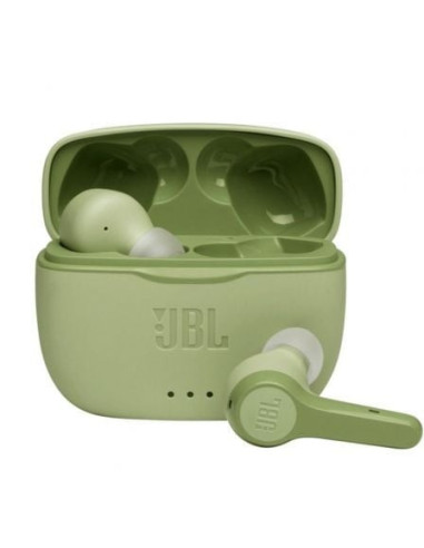 Auriculares bluetooth jbl tune 215 tws con estuche de carga/ autonomía 5h/ verdes