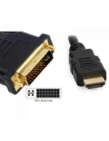 Cable hdmi 3go cdvihdmi/ hdmi macho - dvi macho/ 1.8m/ negro