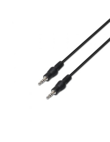 Cable estéreo aisens a128-0144/ jack 3.5 macho - jack 3.5 macho/ 10m/ negro