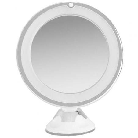 Espejo cosmético de pared con luz orbegozo esp 1010/ ø17cm