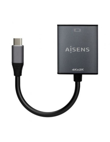 Conversor hdmi 4k 30hz aisens a109-0685/ hdmi hembra - usb tipo-c macho/ 15cm/ gris