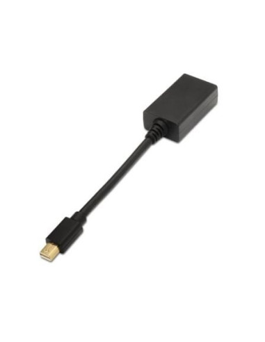 Cable conversor aisens a125-0137/ mini displayport macho - hdmi hembra/ 15cm/ negro