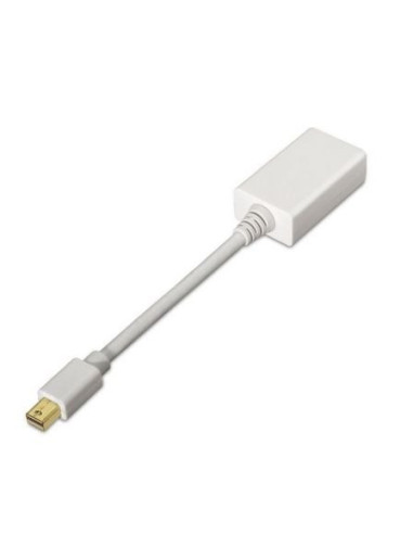 Cable conversor aisens a125-0138/ mini displayport macho - hdmi hembra/ 15cm/ blanco