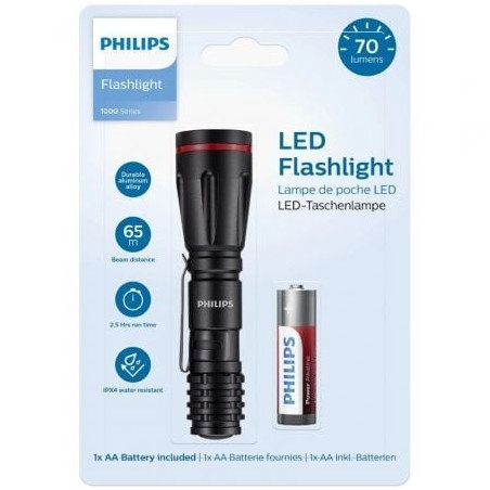 Linterna philips sfl1000p/ 70 lúmenes/ 1 pilas *aa