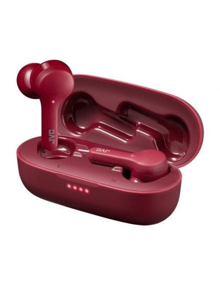 Auriculares bluetooth jvc ha-a8t con estuche de carga/ autonomía 6h/ rojos