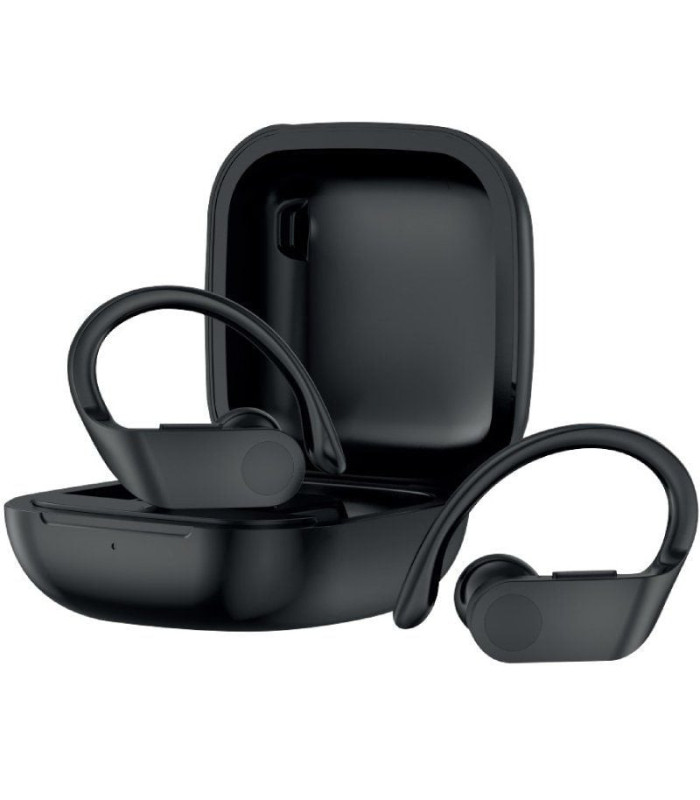Auriculares deportivos bluetooth daewoo tws sport dw2012 con estuche de carga/ autonomía 3h/ negros
