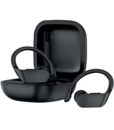 Auriculares deportivos bluetooth daewoo tws sport dw2012 con estuche de carga/ autonomía 3h/ negros