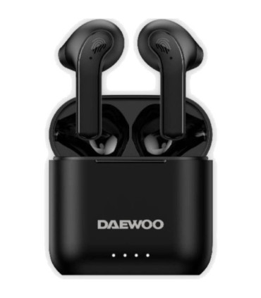 Auriculares bluetooth daewoo dw2020 con estuche de carga/ autonomía 5h/ negros