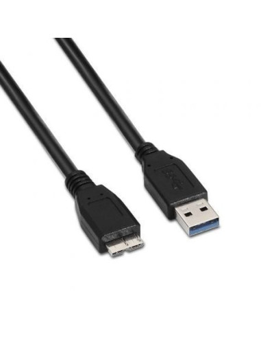 Cable usb 3.0 aisens a105-0044/ usb macho - microusb macho/ 2m/ negro