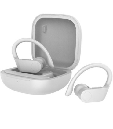 Auriculares deportivos bluetooth daewoo dw2023 con estuche de carga/ autonomía 5h/ blancos