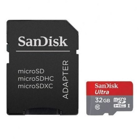 Tarjeta de memoria sandisk ultra 32gb microsd hc uhs-i con adaptador/ clase 10/ 120mbs