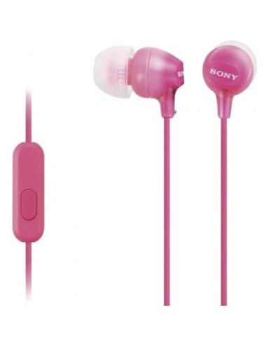 Auriculares intrauditivos sony mdr-ex15appi/ con micrófono/ jack 3.5/ rosas