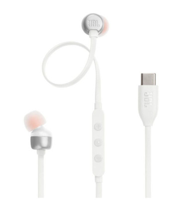 Auriculares intrauditivos jbl tune 310c/ con micrófono/ blancos