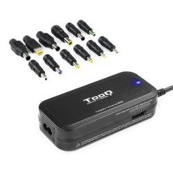 Cargador de Portátil TooQ TQLC-90BS02M/ 1xUSB/ 90W/ Manual/ 12 Conectores/ Voltaje 15-24V