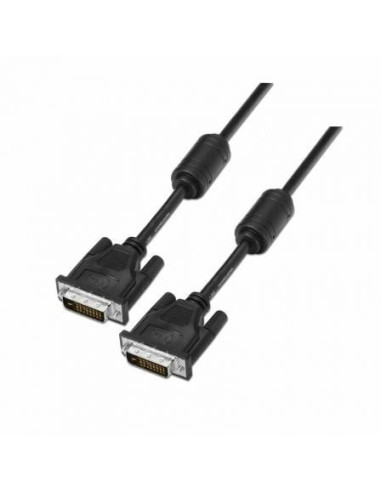 Cable dvi aisens a117-0089/ dvi-d macho - dvi-d macho/ 1.8m/ negro