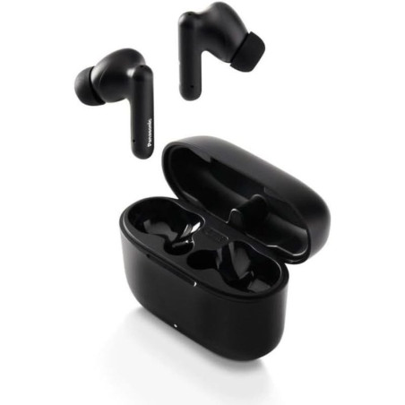 Auriculares bluetooth panasonic rz-b110w con estuche de carga/ autonomía 6h/ negros