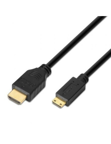 Cable hdmi aisens a119-0114/ hdmi macho - mini hdmi macho/ 1.8m/ negro