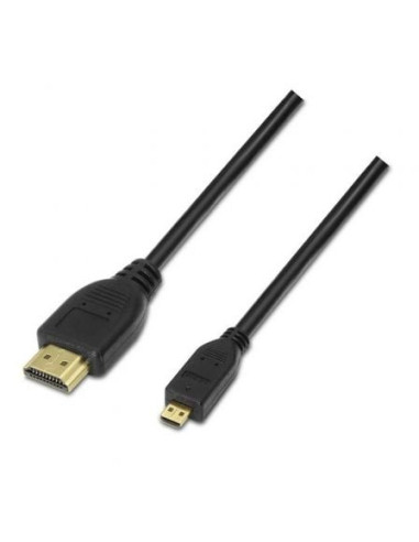 Cable micro hdmi aisens a119-0116/ hdmi macho - micro hdmi macho/ 0.8m/ negro