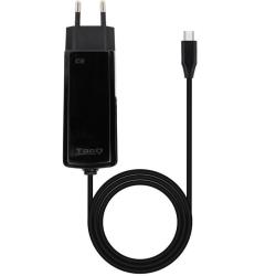 Cargador de Portátil GaN TooQ TQLC-USBCGAN45PD-C USB Tipo-C/ 45W/ Automático/ Voltaje 5-20V