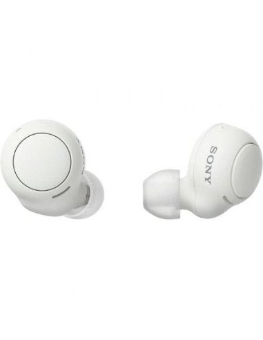 Auriculares bluetooth sony wf-c500 con estuche de carga/ autonomía 5h/ blancos