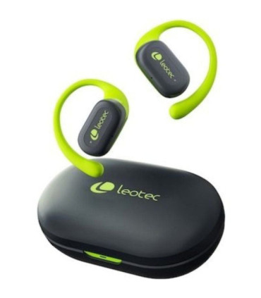 Auriculares deportivos bluetooth leotec open air zenith sport con estuche de carga/ autonomía 6.5h/ lima