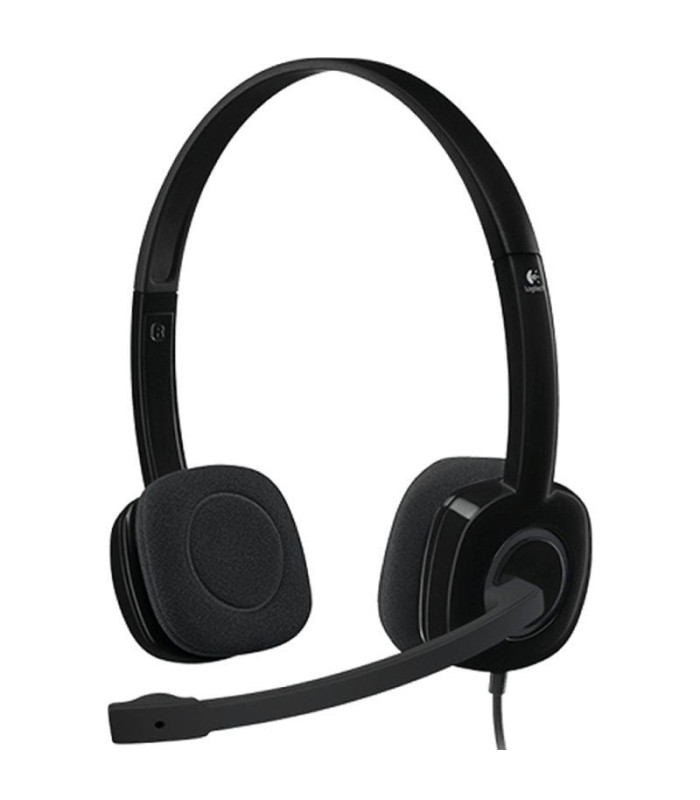 Auriculares logitech h151/ con micrófono/ jack 3.5/ negros