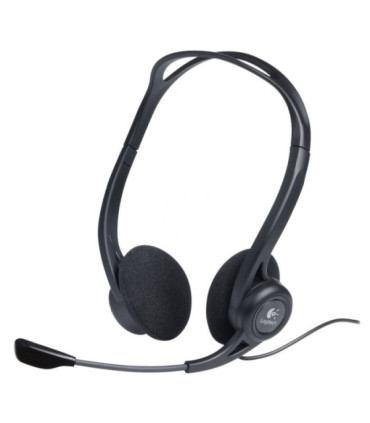 Auriculares logitech headset pc 960/ con micrófono/ usb/ negros