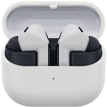 Auriculares bluetooth samsung galaxy buds 3 fe r420 con estuche de carga/ autonomía 8.5h/ gris