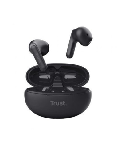 Auriculares bluetooth trust yavi enc con estuche de carga/ negros