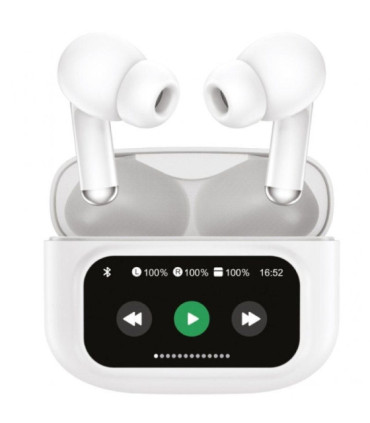 Auriculares bluetooth muvit for change true wireless estéreo con estuche de carga/ autonomía 6h/ blancos