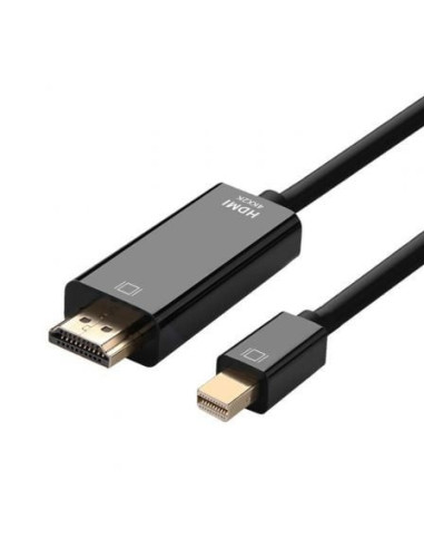 Cable conversor aisens a125-0361/ mini displayport macho - hdmi macho/ 2m/ negro