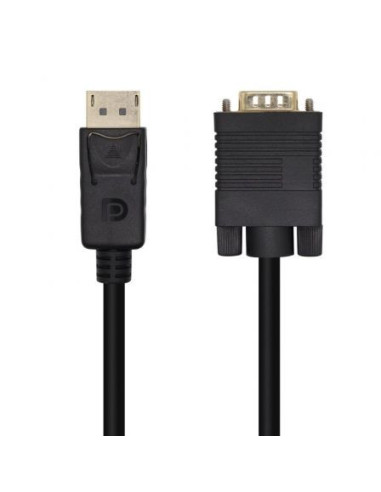 Cable conversor aisens a125-0462/ displayport macho - vga macho/ 3m/ negro