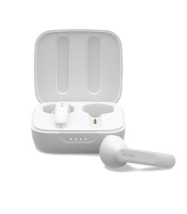 Auriculares bluetooth ngs ártica move con estuche de carga/ autonomía 7h/ blancos