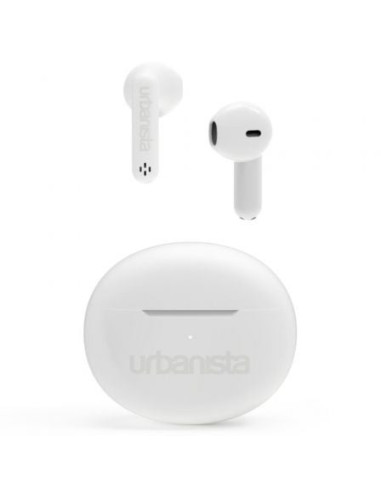 Auriculares bluetooth urbanista austin con estuche de carga/ autonomía 5h/ blancos