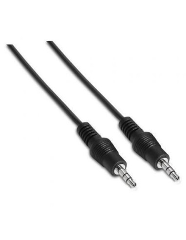 Cable estéreo aisens a128-0141/ jack 3.5 macho - jack 3.5 macho/ 30cm/ negro