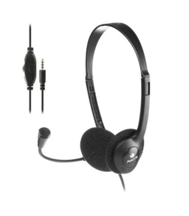 Auriculares ngs ms103 max/ con micrófono/ jack 3.5/ negros