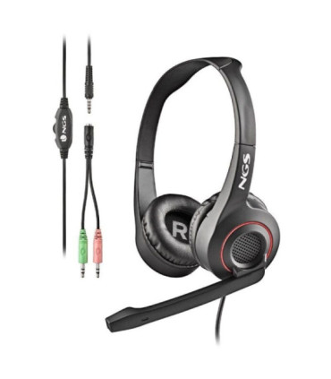 Auriculares ngs msx 10 pro/ con micrófono/ jack 3.5/ negros